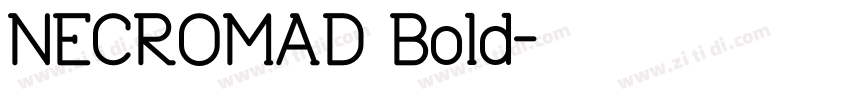 NECROMAD Bold字体转换
